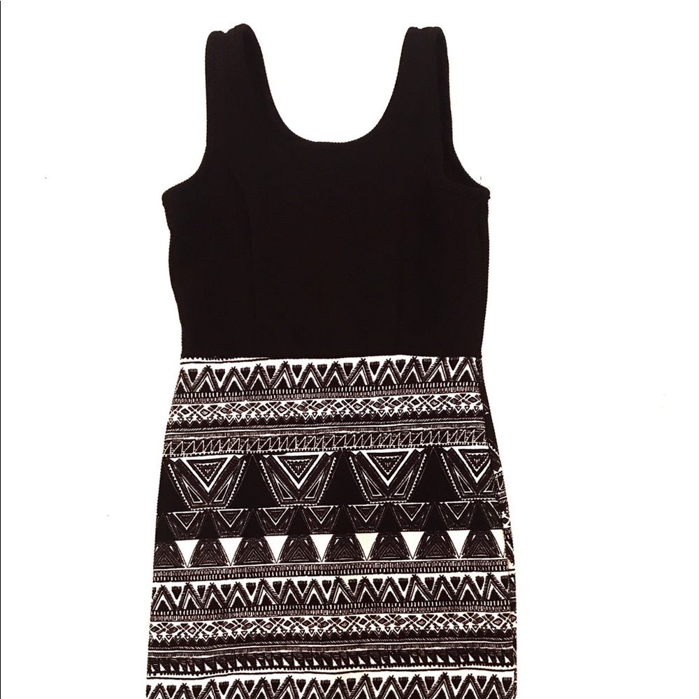Black and white dress